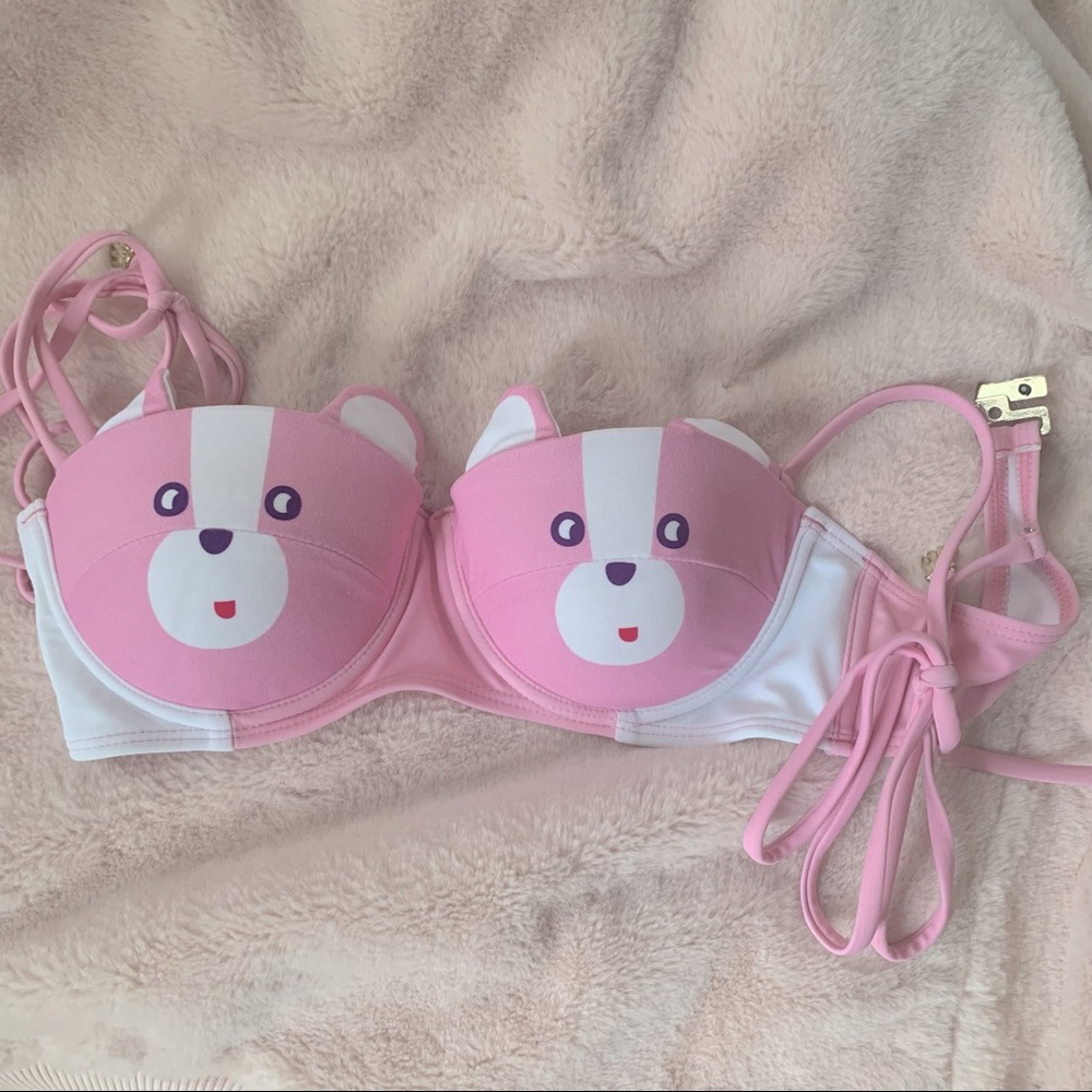 Lazy Oaf Bear Bikini Top